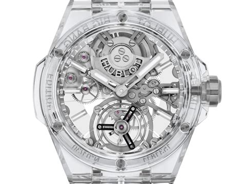 Hublot transparent watch